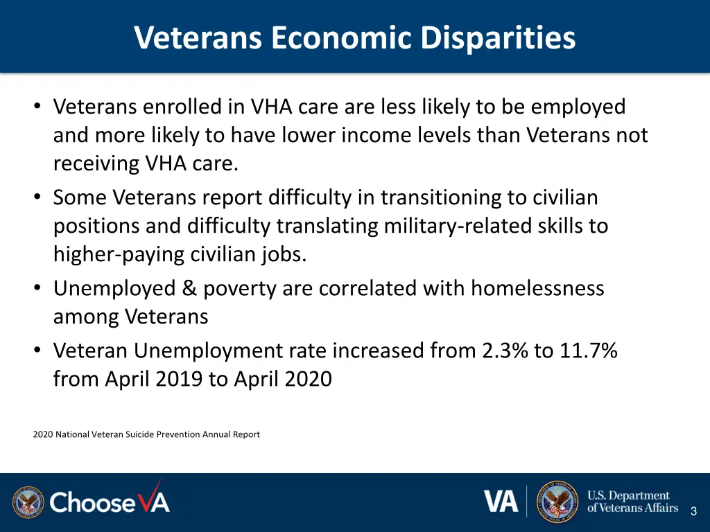 veterans economic disparities