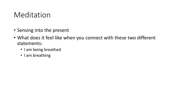 meditation