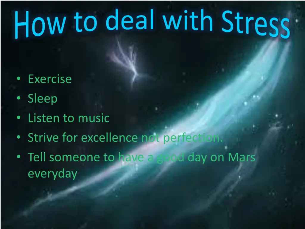 how to deal with stress