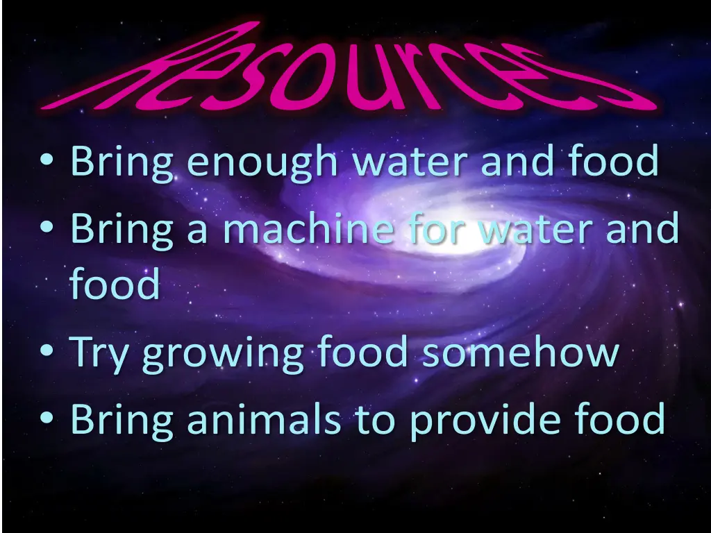 resources