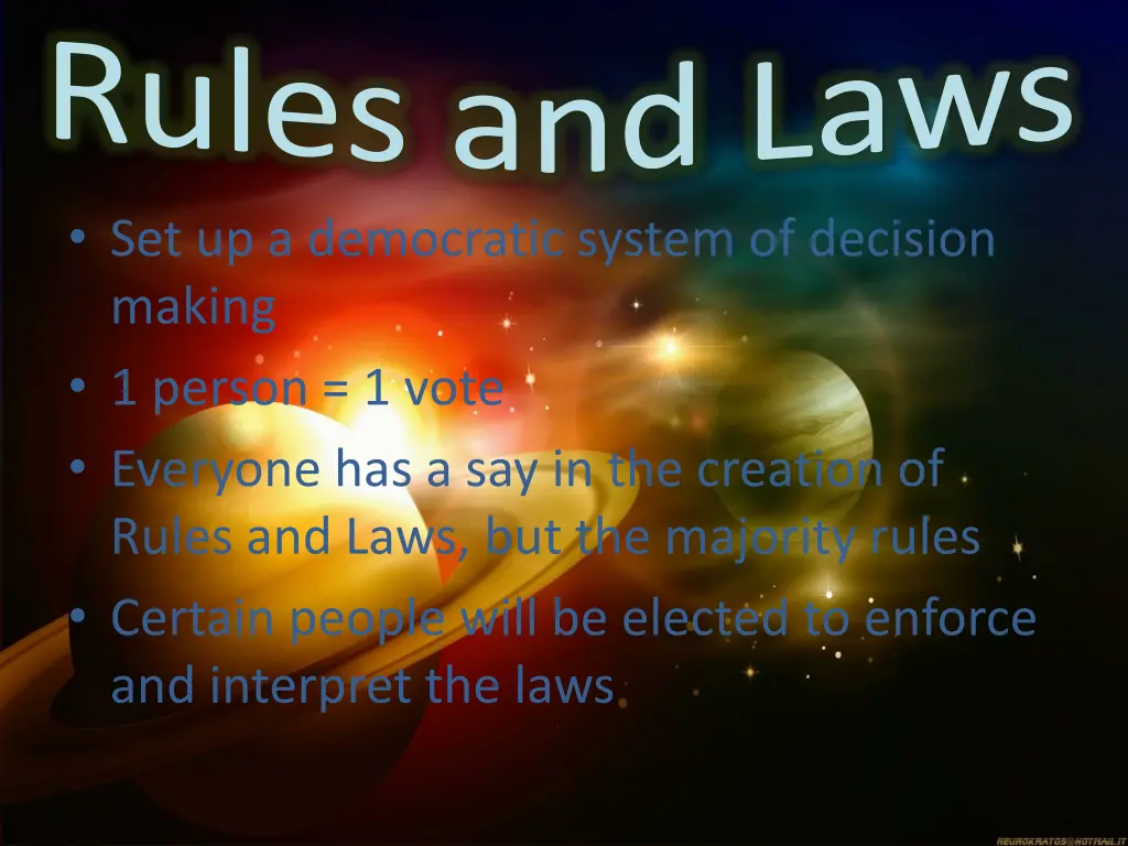 rules and laws