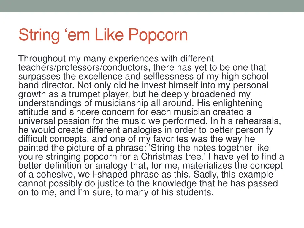 string em like popcorn