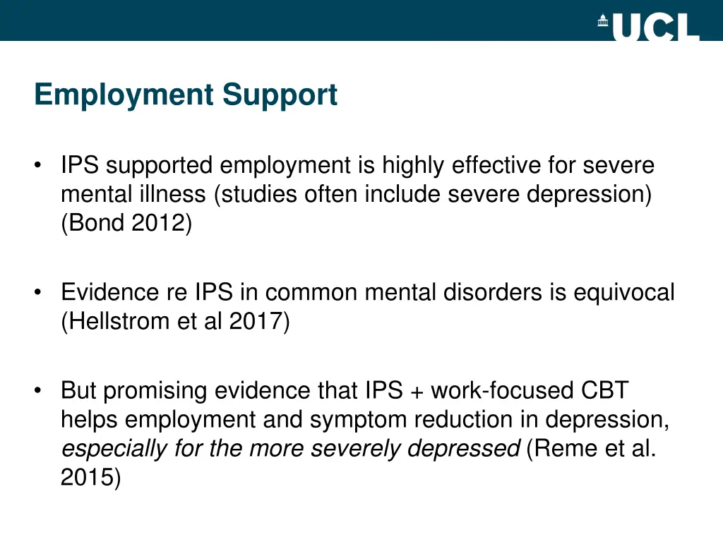 employment support