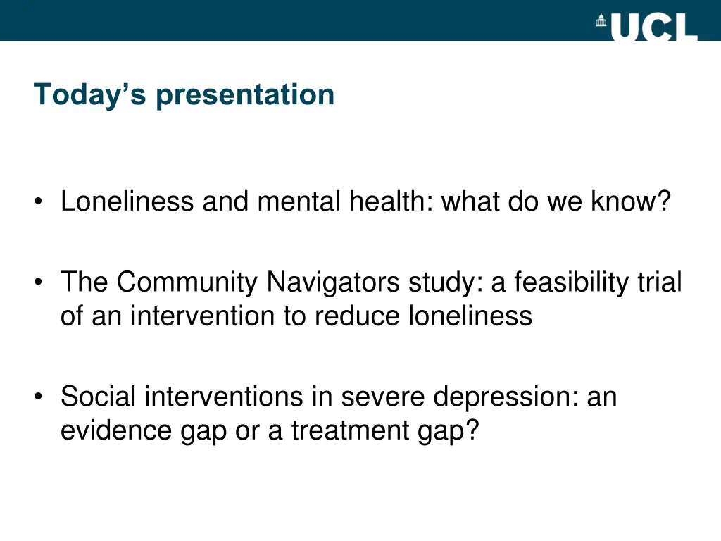 today s presentation