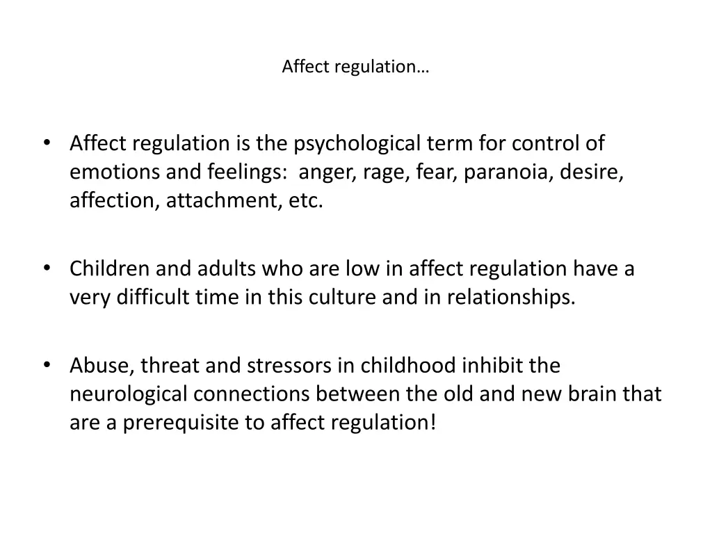 affect regulation