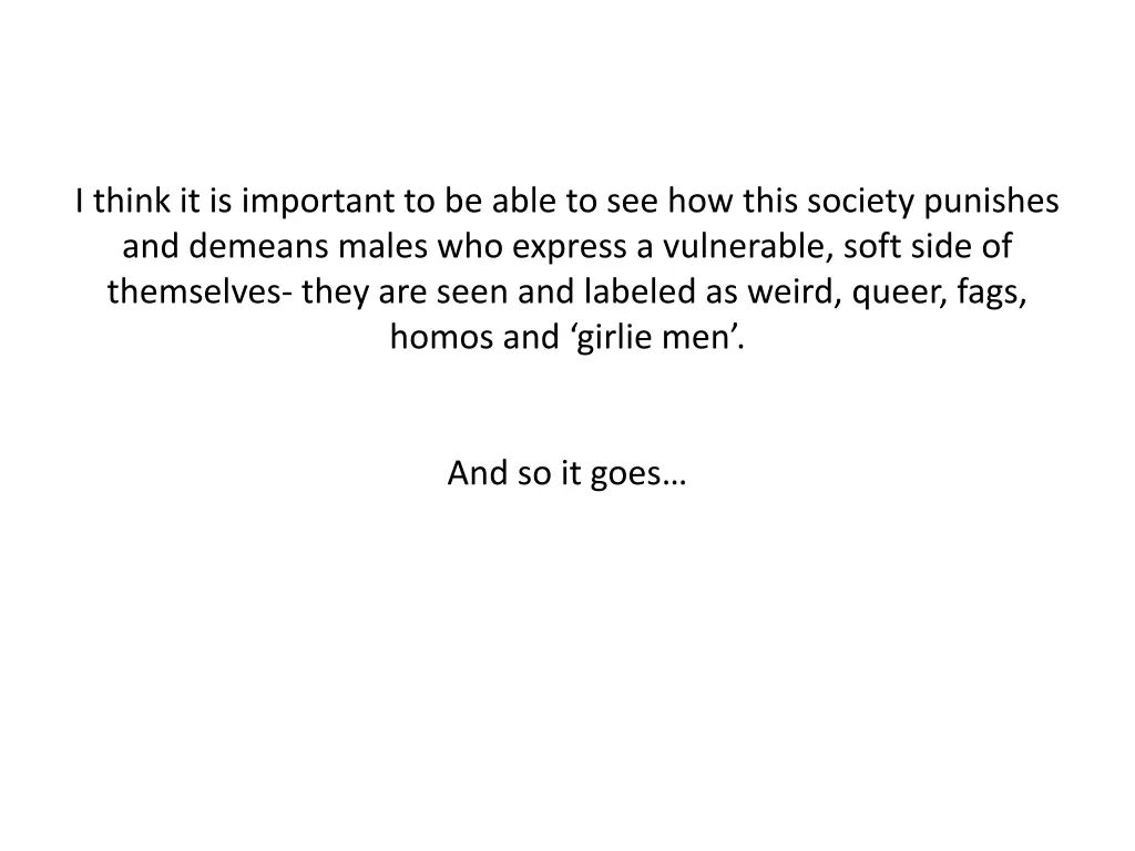 i think it is important to be able