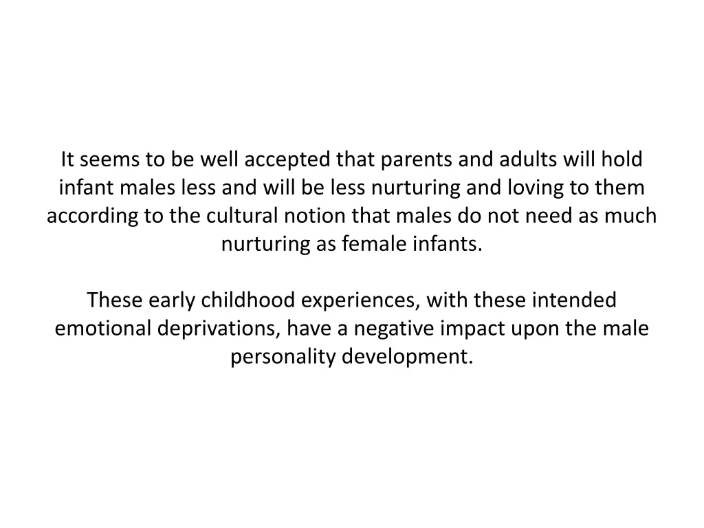 it seems to be well accepted that parents