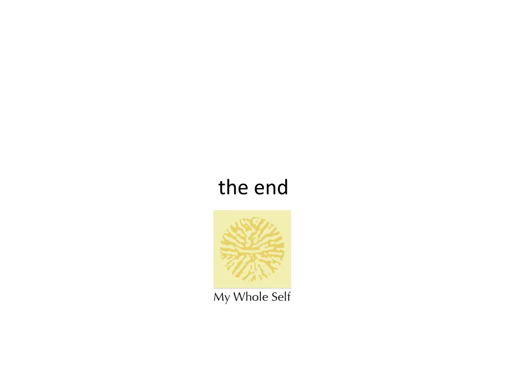 the end