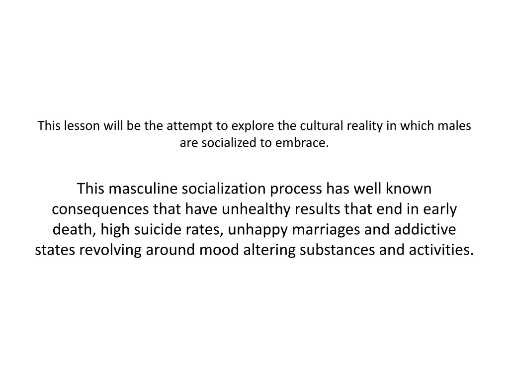 this lesson will be the attempt to explore
