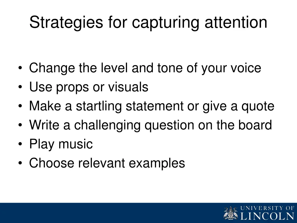 strategies for capturing attention