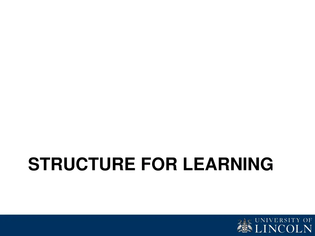 structure for learning