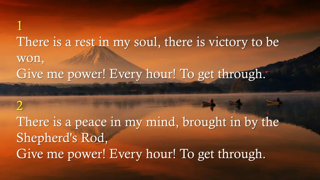 1 there is a rest in my soul there is victory