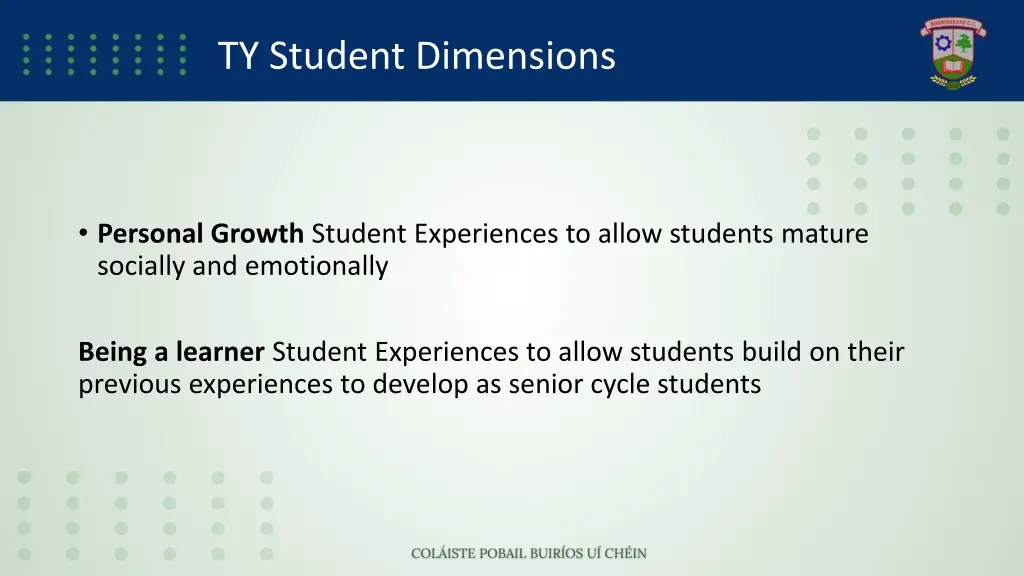 ty student dimensions