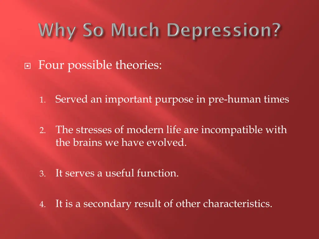 four possible theories