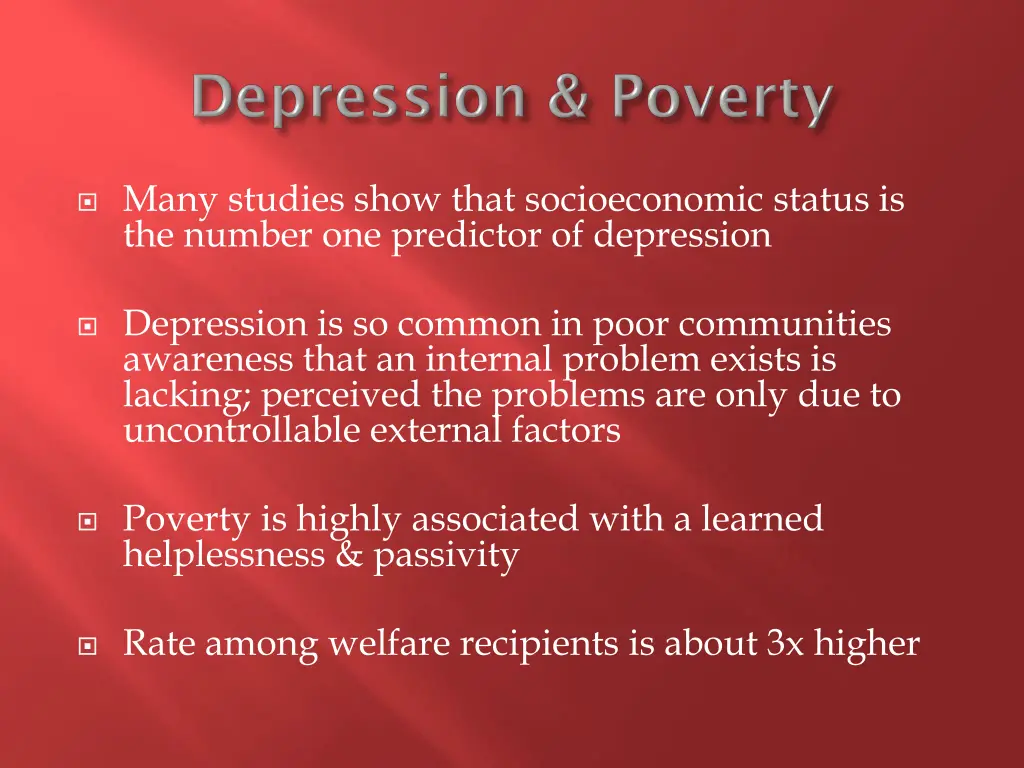 many studies show that socioeconomic status