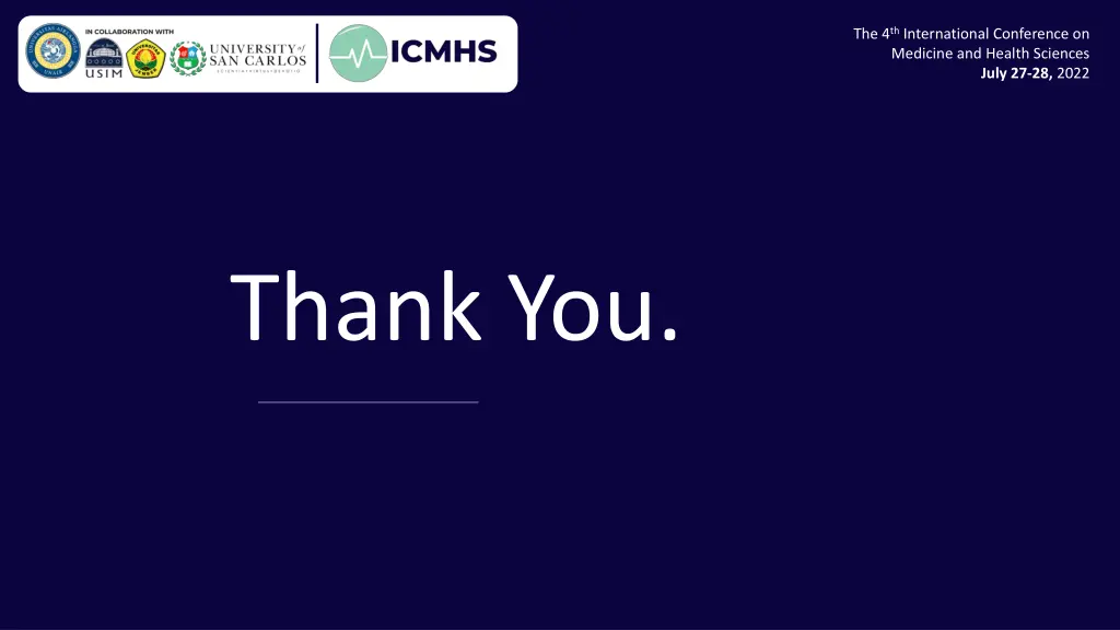 the 4 th international conference on medicine 1