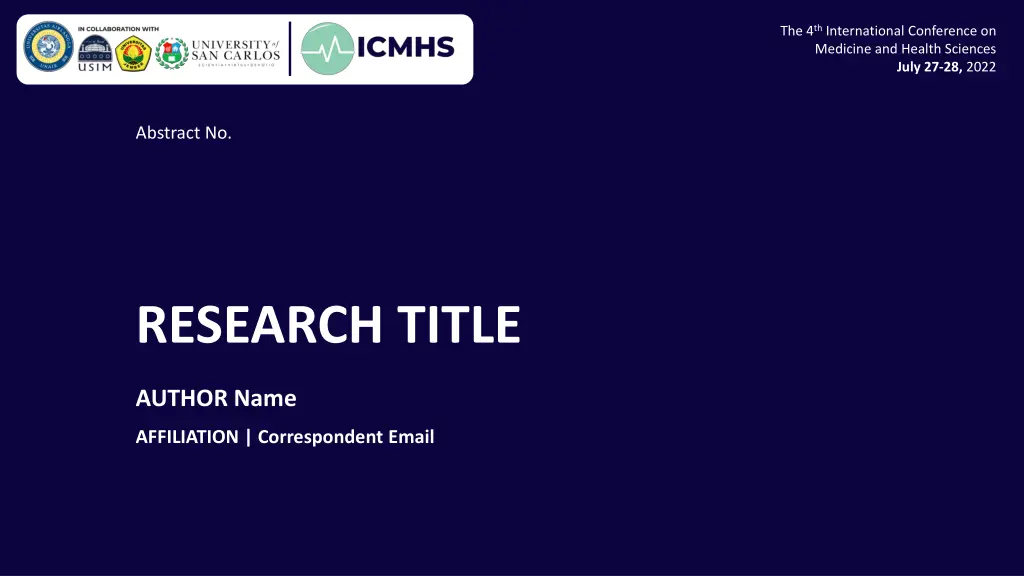 the 4 th international conference on medicine