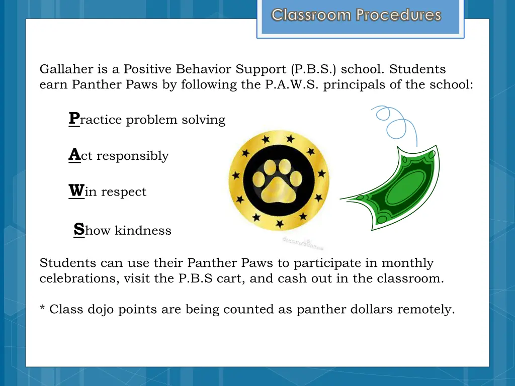 classroom procedures