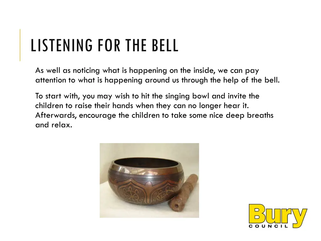 listening for the bell
