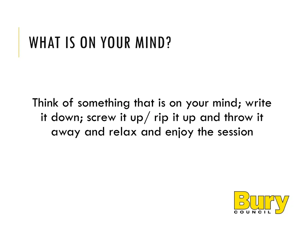 what is on your mind