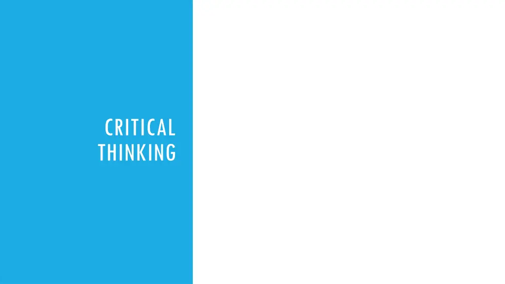 critical thinking