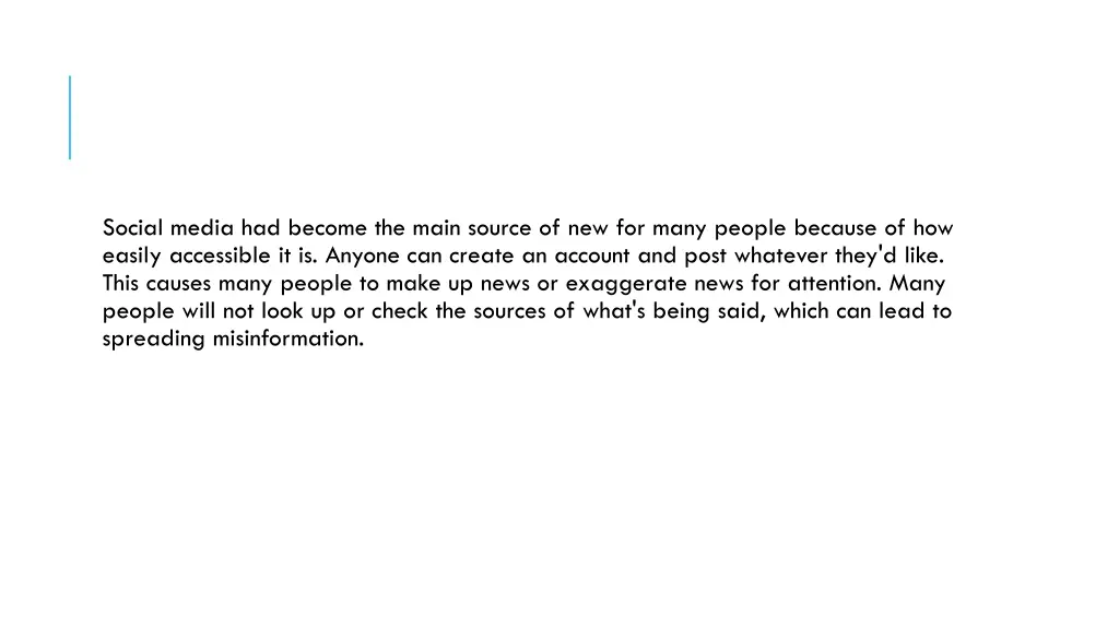 social media had become the main source