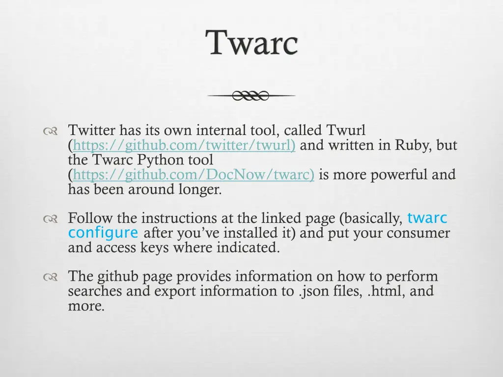 twarc
