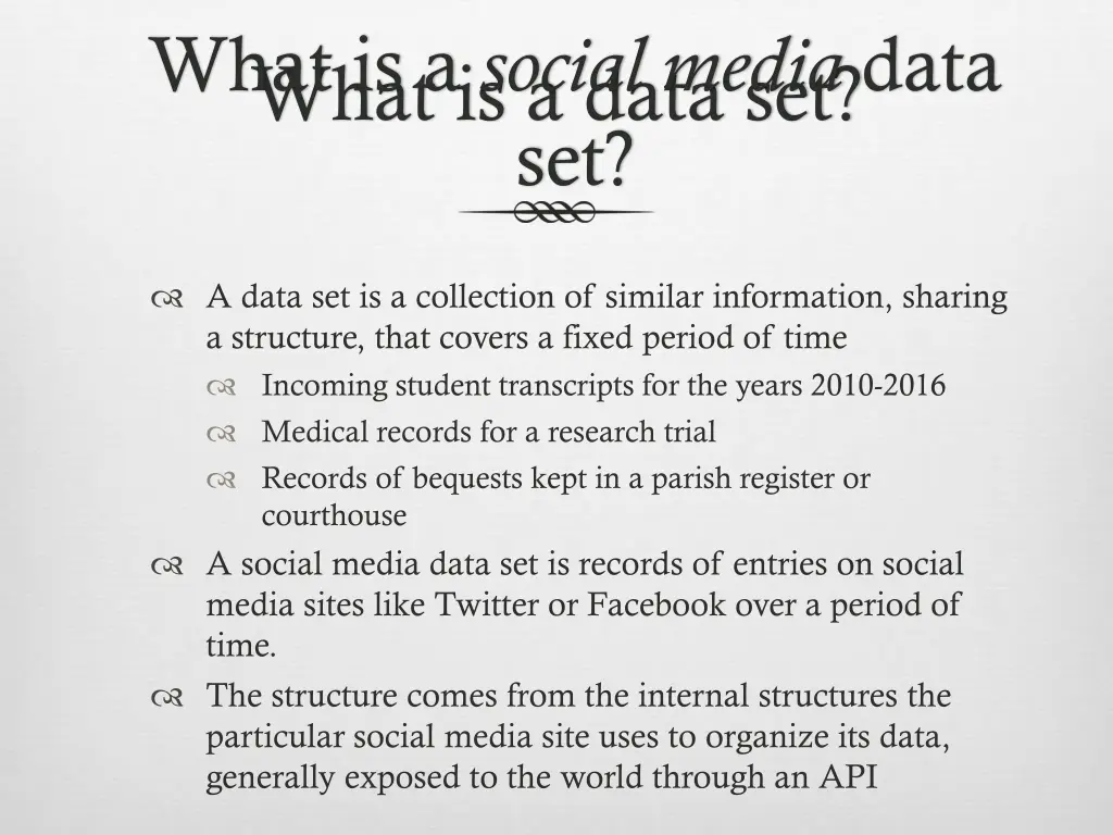 what is a social media data