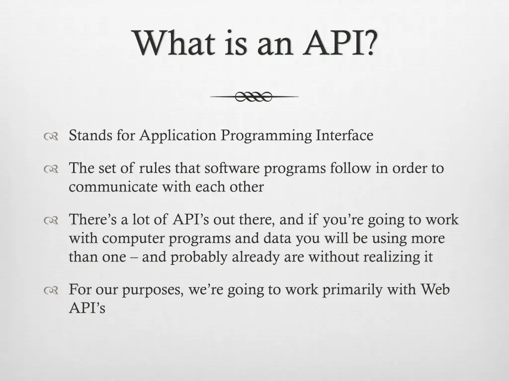 what is an api
