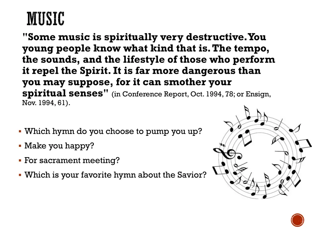 music some music is spiritually very destructive
