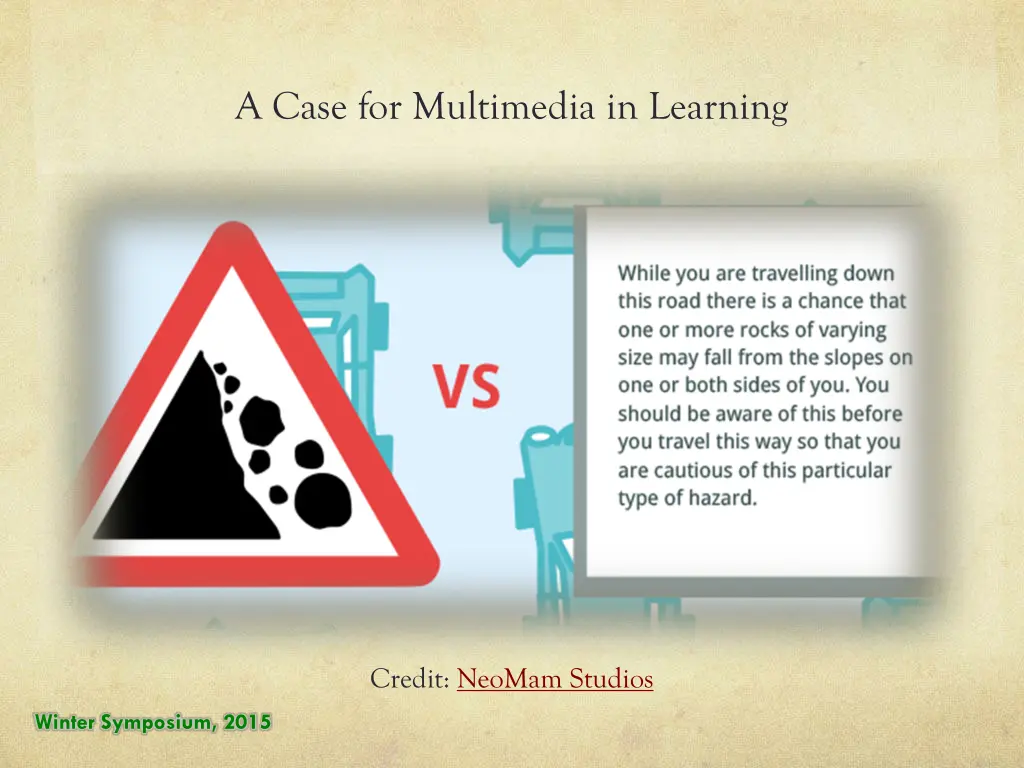 a case for multimedia in learning