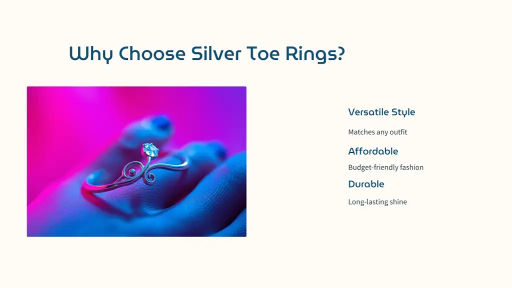 why choose silver toe rings