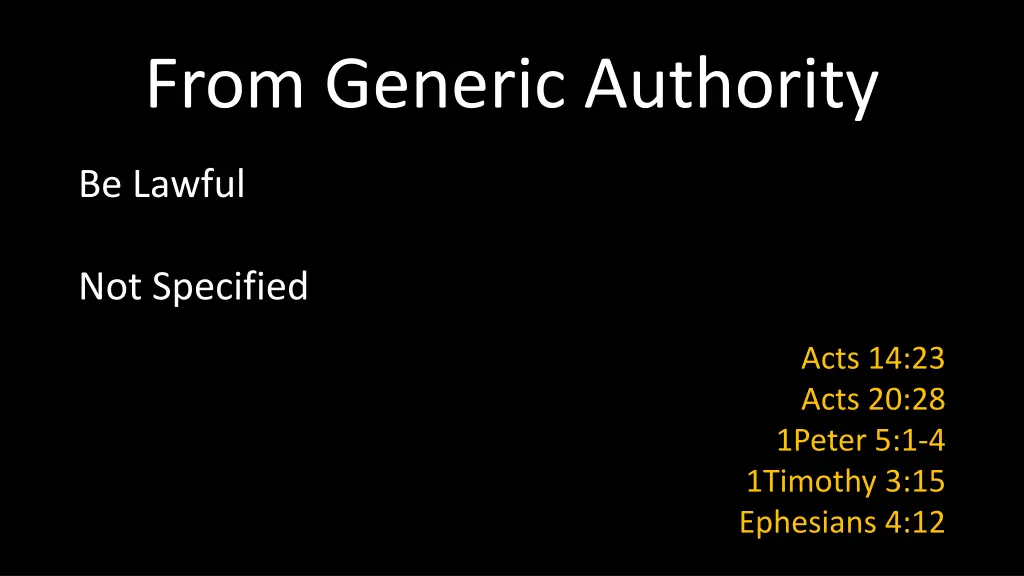 from generic authority 2