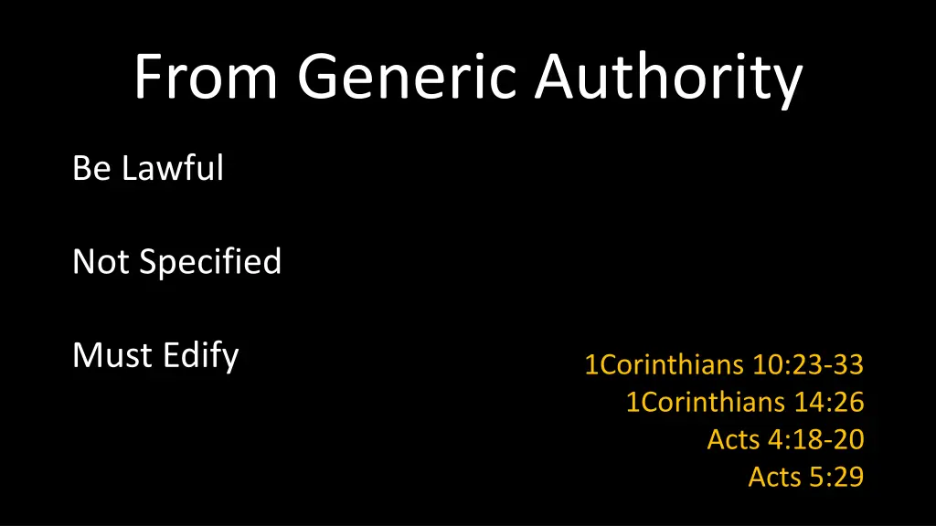 from generic authority 3