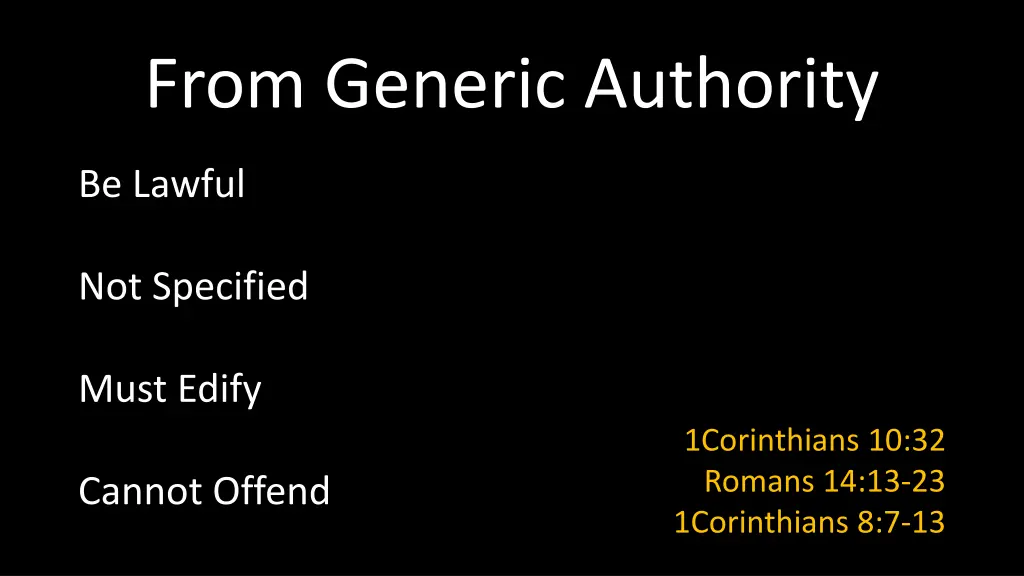 from generic authority 4