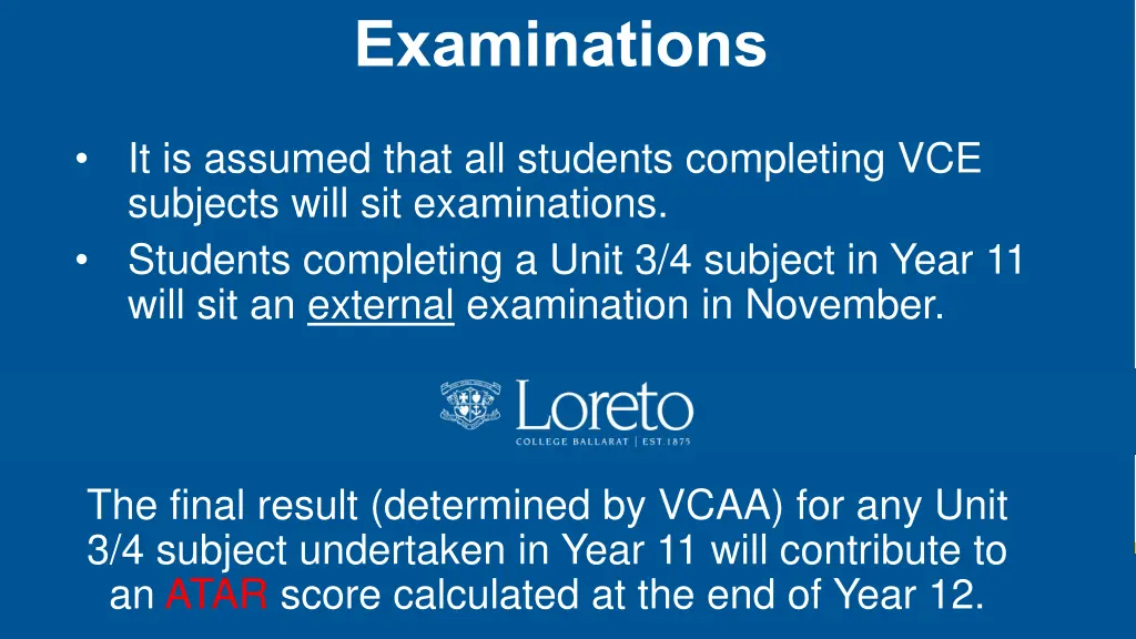 examinations