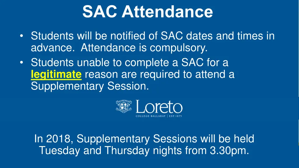 sac attendance