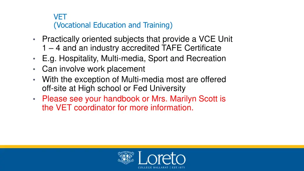 vet vocational education and training