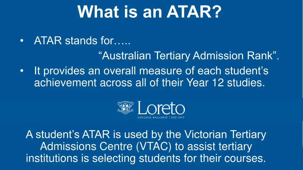 what is an atar