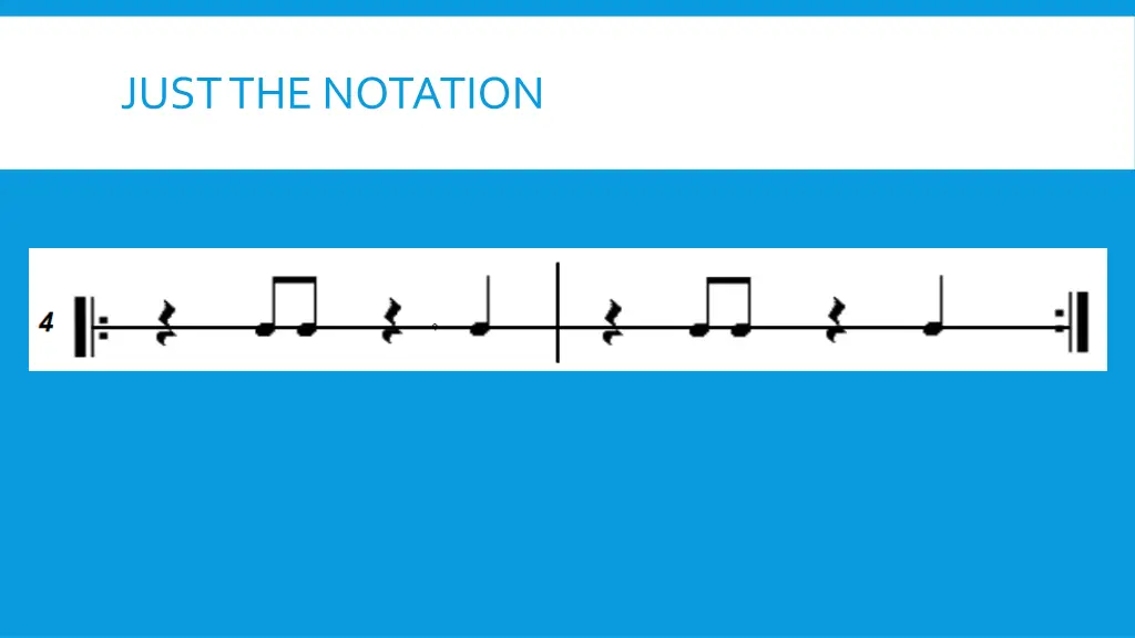 just the notation