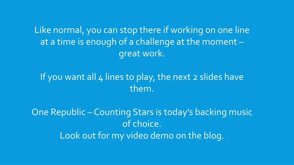 like normal you can stop there if working