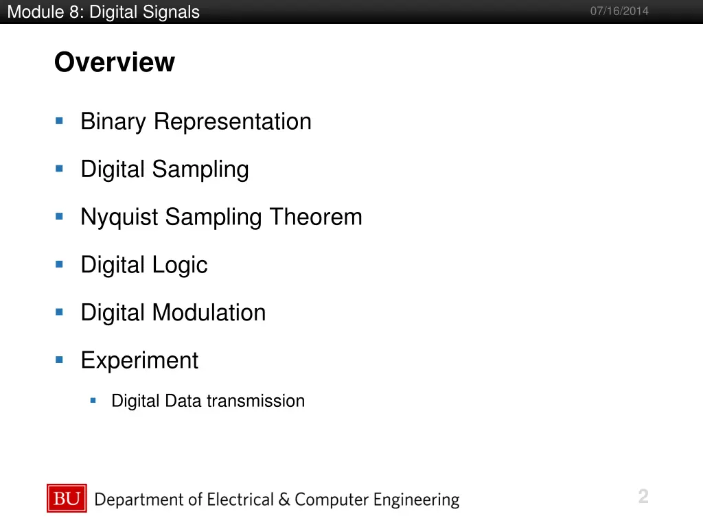 module 8 digital signals