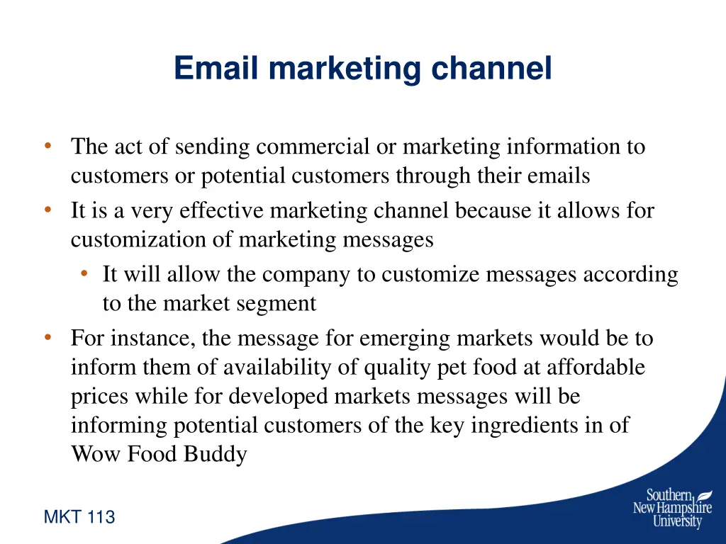 email marketing channel