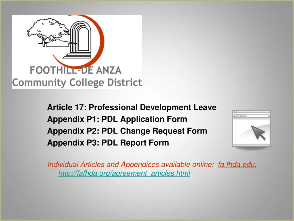 article 17 professional development leave