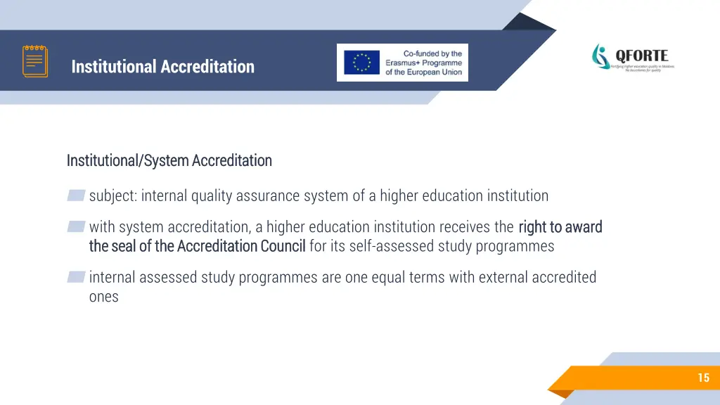 institutional accreditation 1