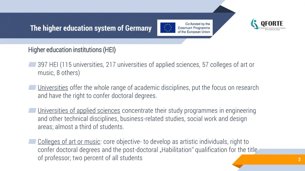 the higher education system of germany