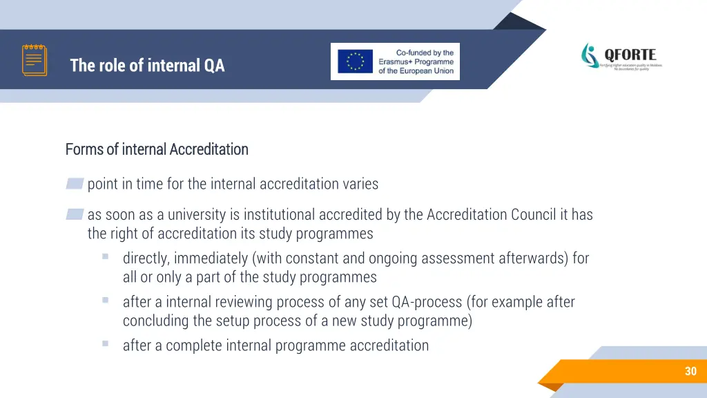 the role of internal qa 4