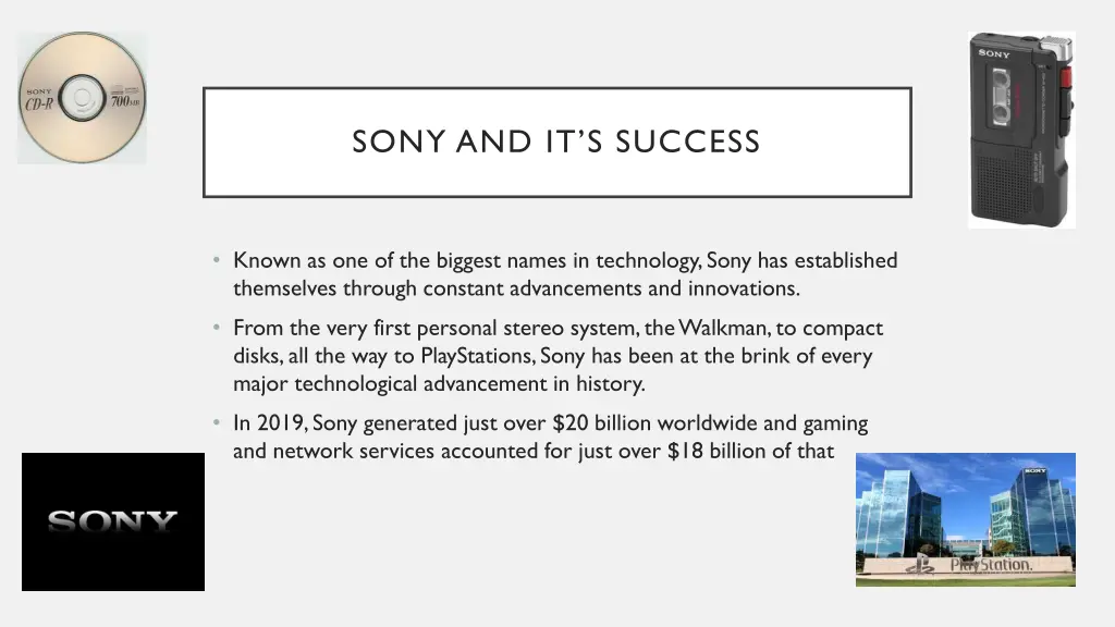 sony and it s success
