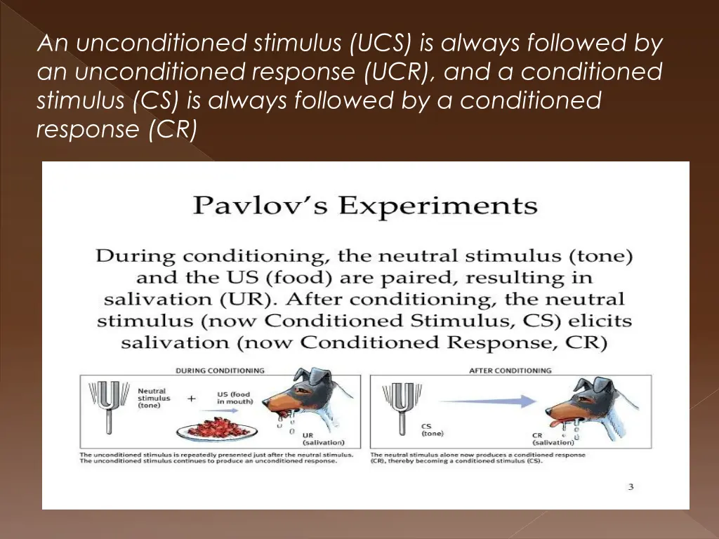 an unconditioned stimulus ucs is always followed