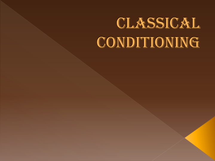 classical conditioning